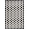 Homeroots 4 x 6 ft. Black White Gray Indoor & Outdoor Area Rug 385134 - alternate 1